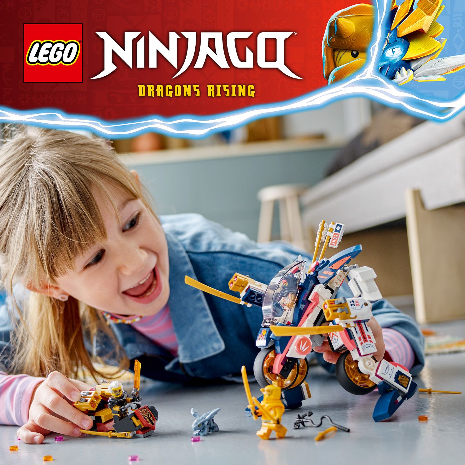 Nádherná stavebnice LEGO® NINJAGO® s motorobotem